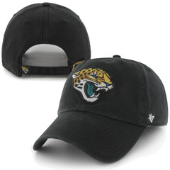 47 Brand Jacksonville Jaguars New Logo Clean-Up Adjustable Slouch Hat - Black - 47 brand