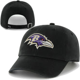 47 Brand Baltimore Ravens Clean Up Adjustable Hat - Black - 47 brand
