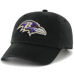 47 Brand Baltimore Ravens Clean Up Adjustable Hat - Black - 47 brand