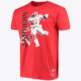 Atlanta Falcons Stencil Font Player Tee Deion Sanders - Mens - Mitchell & Ness