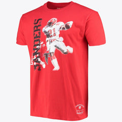 Atlanta Falcons Stencil Font Player Tee Deion Sanders - Mens - Mitchell & Ness