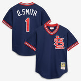 Ozzie Smith St. Louis Cardinals Mitchell & Ness Authentic Batting Practice Jersey Outlet
