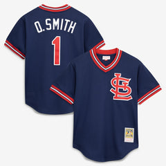 Ozzie Smith St. Louis Cardinals Mitchell & Ness Authentic Batting Practice Jersey Outlet