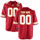 Kansas City Chiefs Youth Custom Game Jersey - Red - Nike