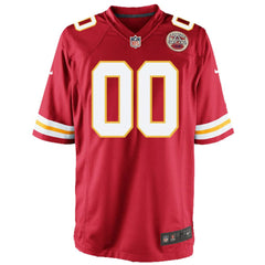 Kansas City Chiefs Youth Custom Game Jersey - Red - Nike