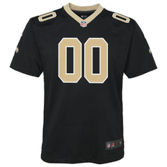 New Orleans Saints Youth Custom Game Jersey - Black - Nike