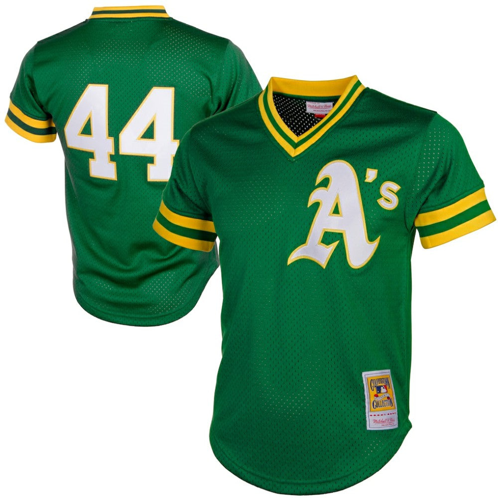 Reggie Jackson Athletics Mitchell & Ness Authentic Batting Practice Jersey Sale