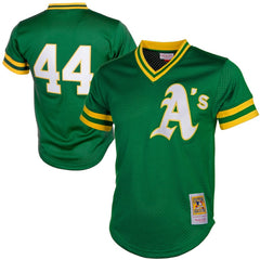 Reggie Jackson Athletics Mitchell & Ness Authentic Batting Practice Jersey Sale
