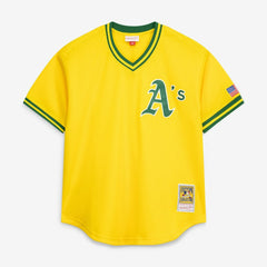 Rickey Henderson Athletics Mitchell & Ness Authentic Batting Practice Jersey Outlet