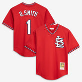 Ozzie Smith St. Louis Cardinals Mitchell & Ness Authentic Batting Practice Jersey for sale
