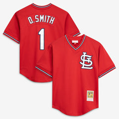 Ozzie Smith St. Louis Cardinals Mitchell & Ness Authentic Batting Practice Jersey for sale