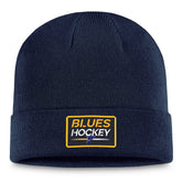 St. Louis Blues Fanatics Authentic Pro Cuffed Knit Hat – Navy | Fanatics near me