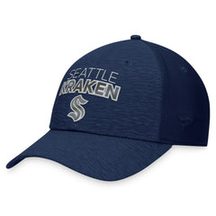 Seattle Kraken Fanatics Authentic Pro Road Stack Logo Flex Hat - Deep Sea Blue | Fanatics discount