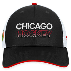 Chicago Blackhawks Fanatics Authentic Pro Rink Trucker Adjustable Hat - Black | Fanatics sale