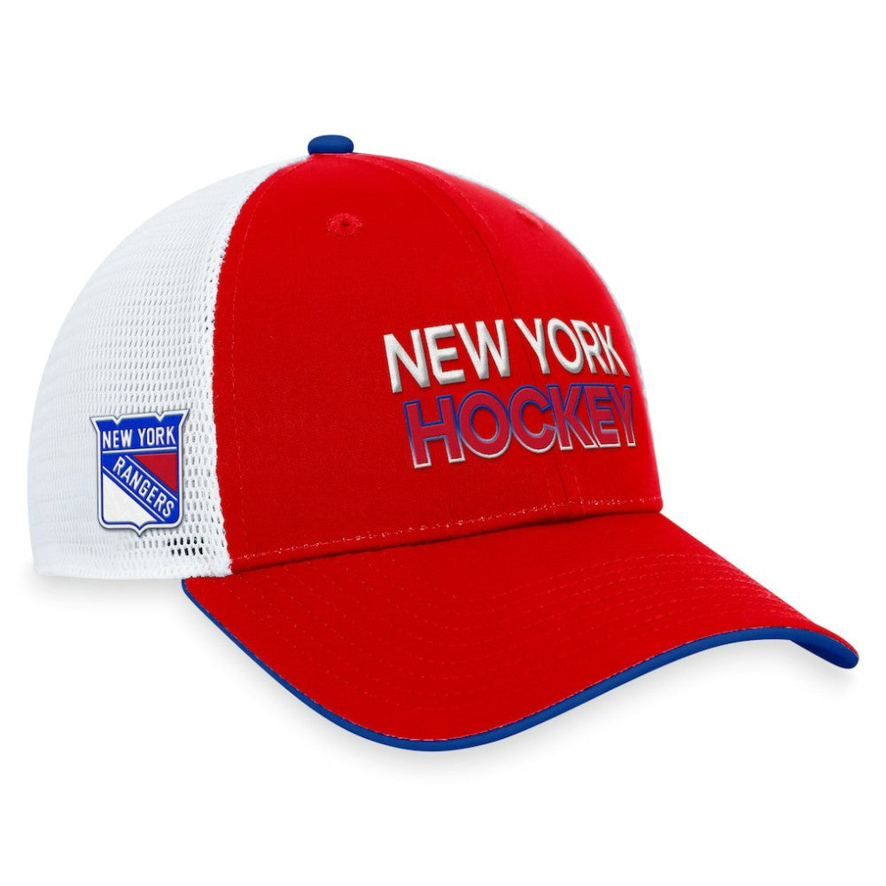 New York Rangers Fanatics Authentic Pro Rink Trucker Adjustable Hat - Red | Fanatics discount