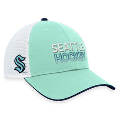 Seattle Kraken Fanatics Authentic Pro Rink Trucker Adjustable Hat - Light Blue | Fanatics on sale