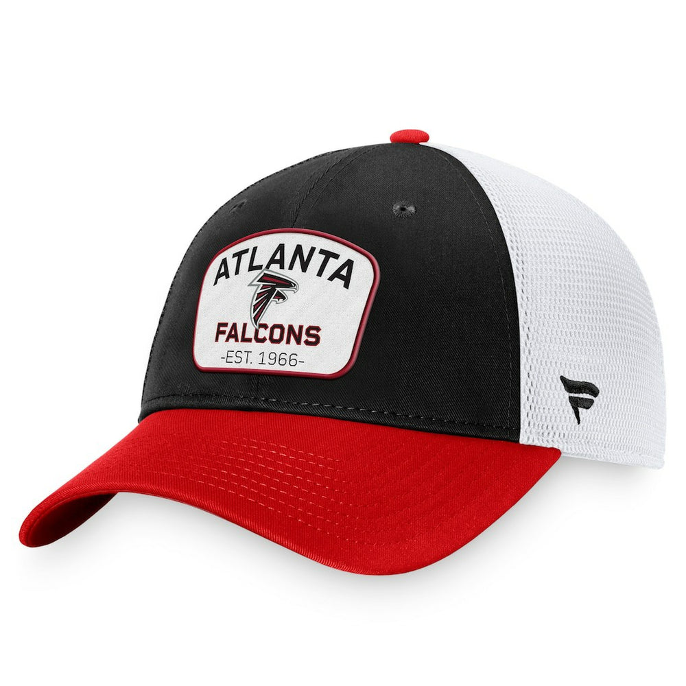 Atlanta Falcons Fundamentals Two-Tone Trucker Adjustable Hat - Black/White - Fanatics