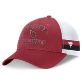 Arizona Cardinals Fundamentals Side Stripe Trucker Adjustable Hat - Cardinal/White - Fanatics