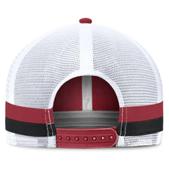 Arizona Cardinals Fundamentals Side Stripe Trucker Adjustable Hat - Cardinal/White - Fanatics