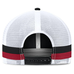 Atlanta Falcons Fundamentals Side Stripe Trucker Adjustable Hat - Black/White - Fanatics