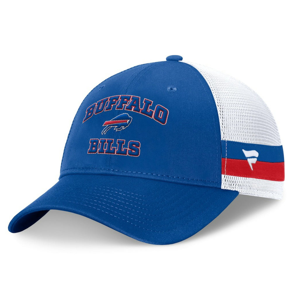 Buffalo Bills Fundamentals Side Stripe Trucker Adjustable Hat - Royal/White - Fanatics