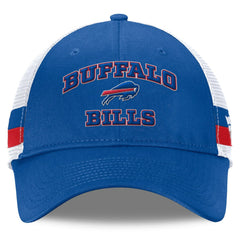 Buffalo Bills Fundamentals Side Stripe Trucker Adjustable Hat - Royal/White - Fanatics