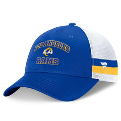 Los Angeles Rams Fundamentals Side Stripe Trucker Adjustable Hat - Royal/White - Fanatics