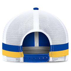 Los Angeles Rams Fundamentals Side Stripe Trucker Adjustable Hat - Royal/White - Fanatics