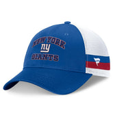 New York Giants Fundamentals Side Stripe Trucker Adjustable Hat - Royal/White - Fanatics
