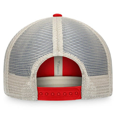 Tampa Bay Buccaneers Heritage Patch Trucker Adjustable Hat - Red/Natural - Fanatics
