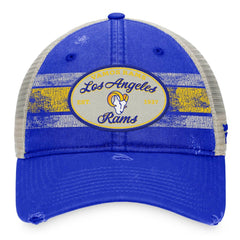 Los Angeles Rams Heritage Trucker Adjustable Hat - Royal/Natural - Fanatics