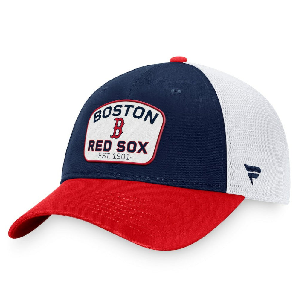 Boston Red Sox Fanatics Two-Tone Patch Trucker Adjustable Hat Outlet