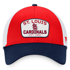 St. Louis Cardinals Fanatics Two-Tone Patch Trucker Adjustable Hat Near Me