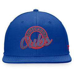 Chicago Cubs Fanatics Circle Script Snapback Hat for sale