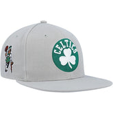 Mitchell & Ness Boston Celtics Side Core 2.0 Snapback Hat Gray