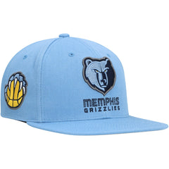 Mitchell & Ness Memphis Grizzlies Side Core 2.0 Snapback Hat Light Blue