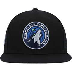 Mitchell & Ness Minnesota Timberwolves Side Core 2.0 Snapback Hat Black
