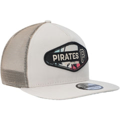 Pittsburgh Pirates New Era Retro Beachin' Patch A-Frame Trucker 9FIFTY Snapback Hat Near Me