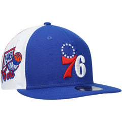 New Era Philadelphia 76ers Pop Panels 9FIFTY Snapback Hat Royal