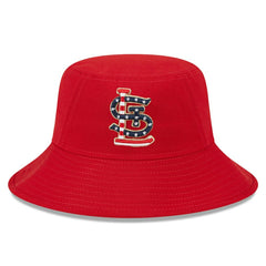 St. Louis Cardinals New Era 2023 Fourth of July Bucket Hat Discount