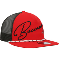 Tampa Bay Buccaneers New Era Script Logo Golfer 9FIFTY Snapback Hat - Red - NFL