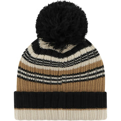 Las Vegas Raiders '47 Women's Barista Cuffed Knit Hat with Pom - Natural - 47 brand