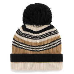 Minnesota Vikings '47 Women's Barista Cuffed Knit Hat with Pom - Natural - 47 brand