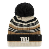 New York Giants '47 Women's Barista Cuffed Knit Hat with Pom - Natural - 47 brand