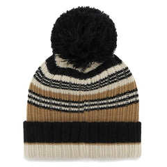New York Jets '47 Women's Barista Cuffed Knit Hat with Pom - Natural - 47 brand