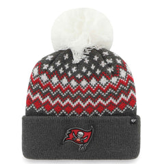 Tampa Bay Buccaneers '47 Women's Elsa Cuffed Knit Hat with Pom - Pewter - 47 brand
