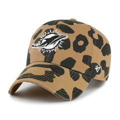 Miami Dolphins '47 Women's Rosette Clean Up Adjustable Hat - Tan - 47 brand