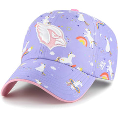 Arizona Cardinals '47 Girls Preschool Unicorn Clean Up Adjustable Hat - Lavender - 47 brand