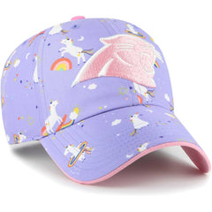 Carolina Panthers '47 Girls Preschool Unicorn Clean Up Adjustable Hat - Lavender - 47 brand