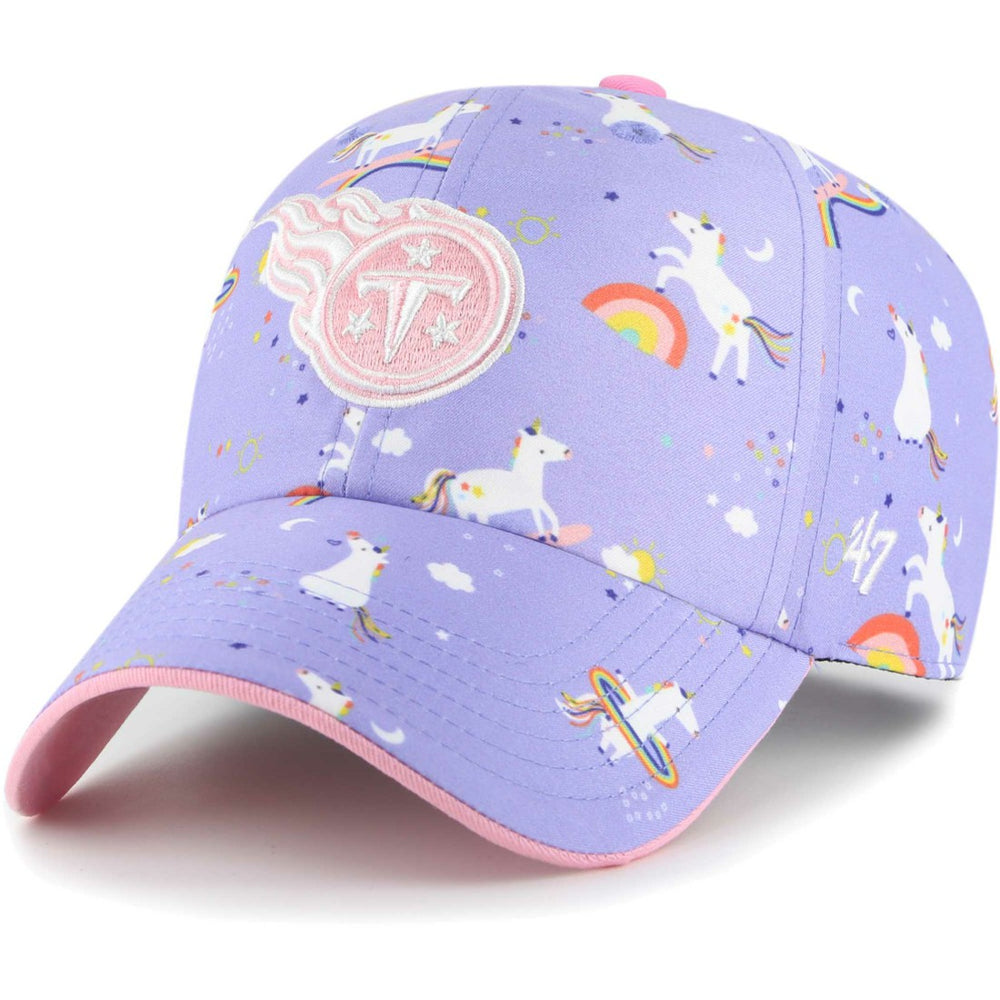 Tennessee Titans '47 Girls Preschool Unicorn Clean Up Adjustable Hat - Lavender - 47 brand